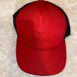 Psycho Bunny Red and Black cap